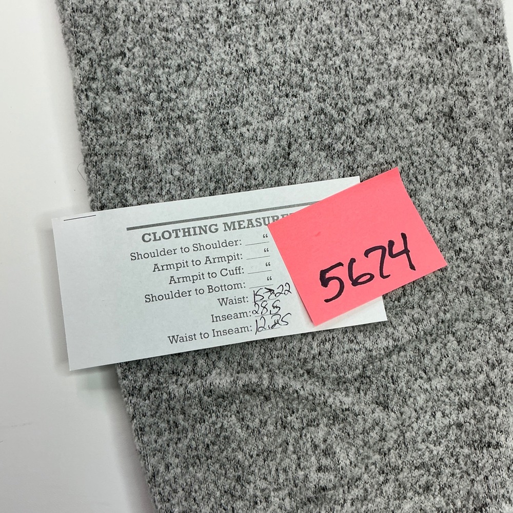 SO Gray Jogger Sweatpants Women Large Heathered Soft Knit Lounge Pants - Picture 15 of 15